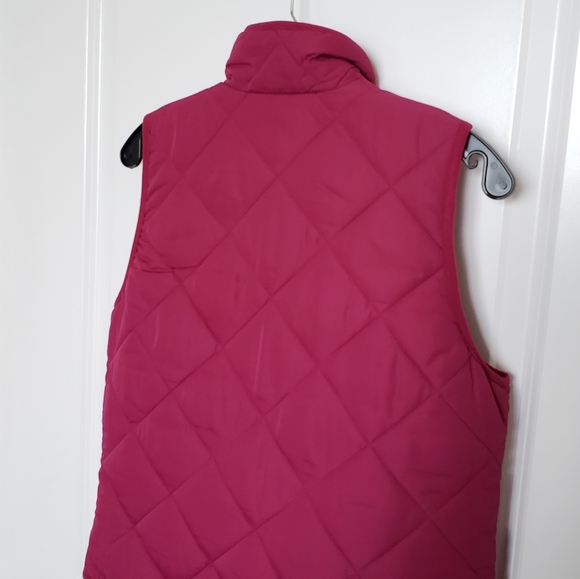 NWT J.Crew Factory Berry Puffer Vest - Picture 9 of 13